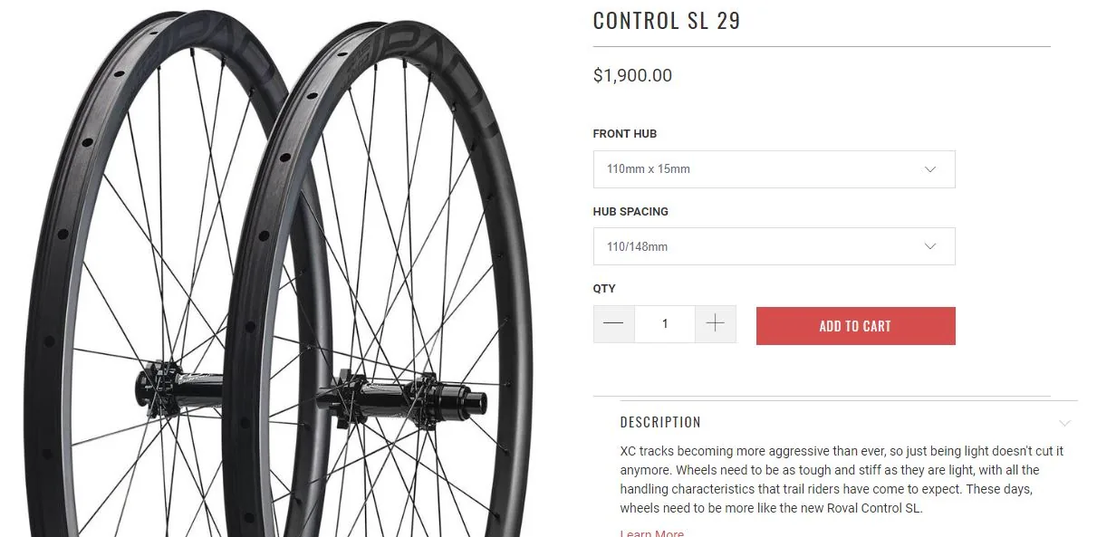 The wheelset, in production.
