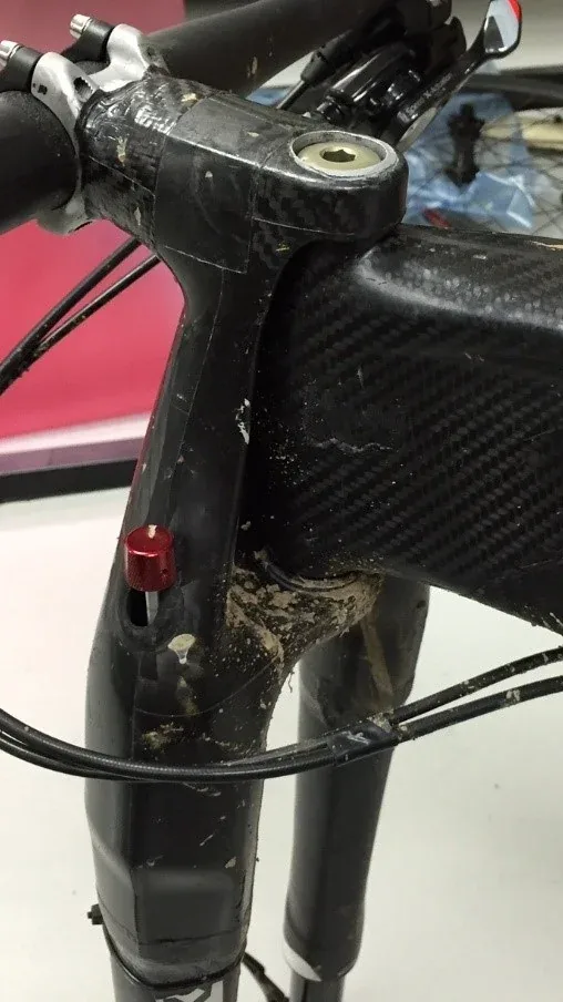 X7 prototype on the bike.