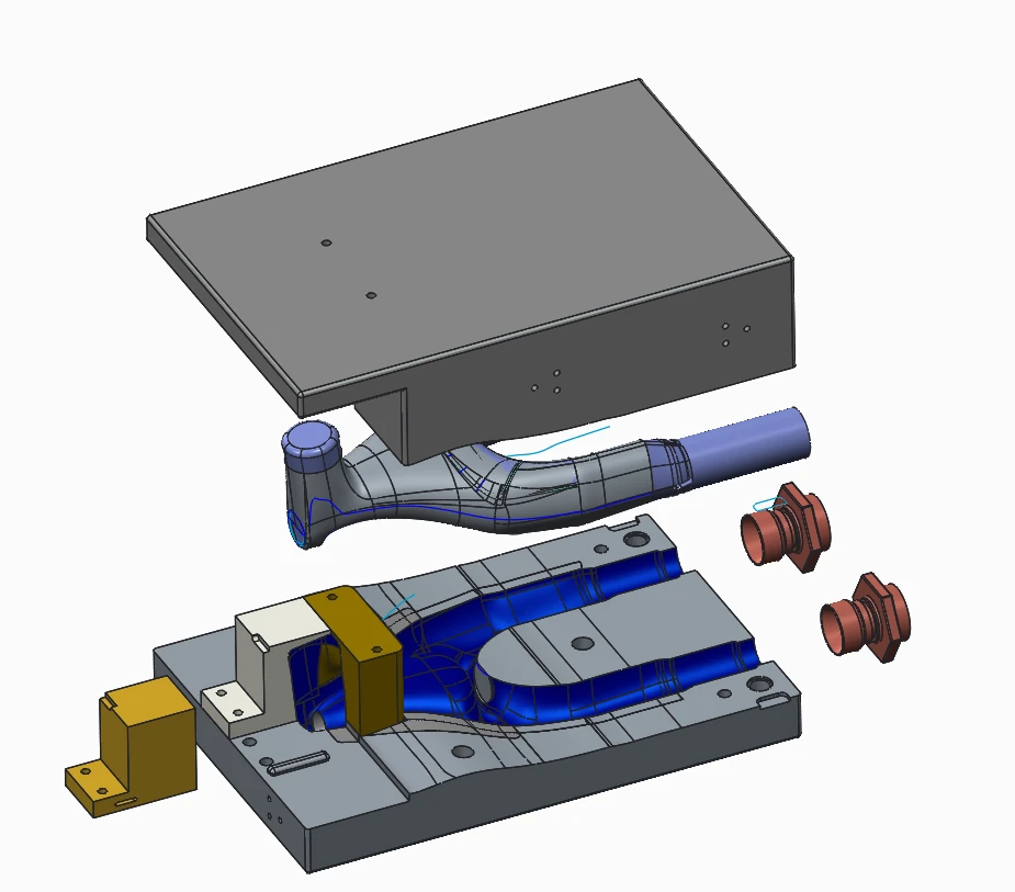 Mandrel and tooling design (CAD).