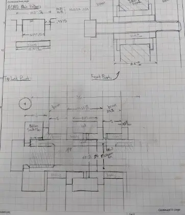 Early concept sketch — defining the architecture before any CAD.