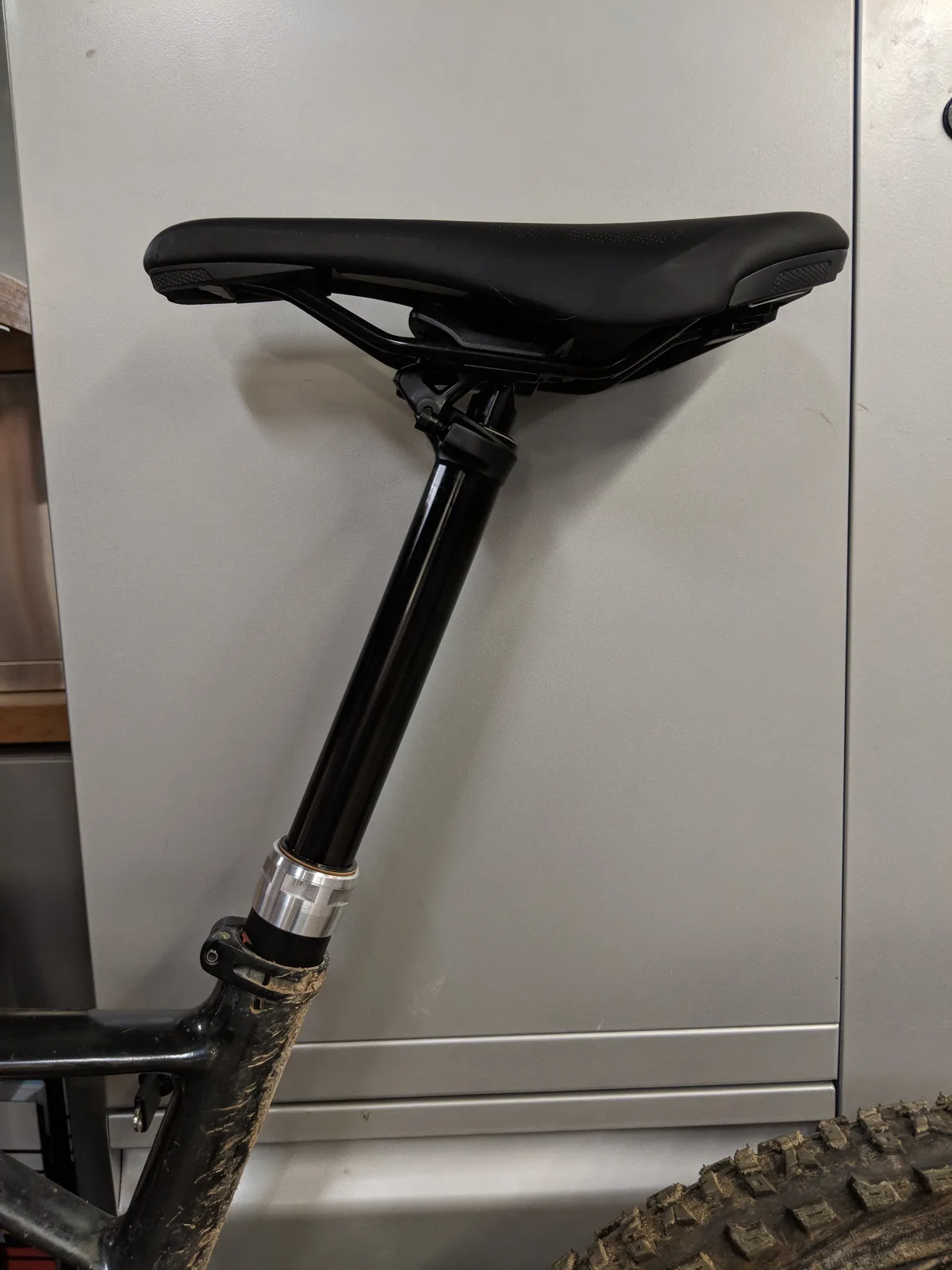 Installed on the test bike.